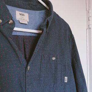 Vans Men’s Navy Button Down